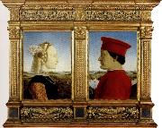 Piero della Francesca Portrait of the Duke and Duchess of Montefeltro USA oil painting reproduction